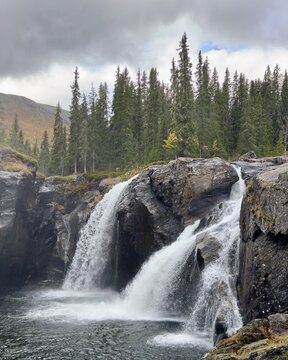 Autumn at Rjukande Foss Hemsedal Norway