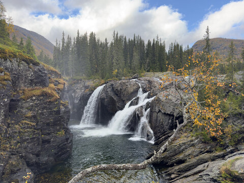 Autumn at Rjukande Foss Hemsedal Norway