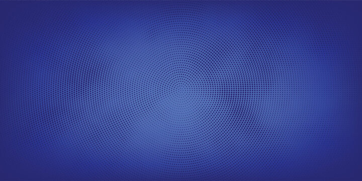 Abstract optic nerve background with radial blue halftone iris pattern.
