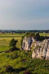 Limestone Rock Formations in Jerzmanowice, Polish Jura, Krakow-Czestochowa Upland © Maciej