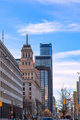 Fototapeta premium Toronto cityscape in the downtown district, Canada