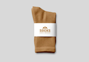 Socks Label Mockup