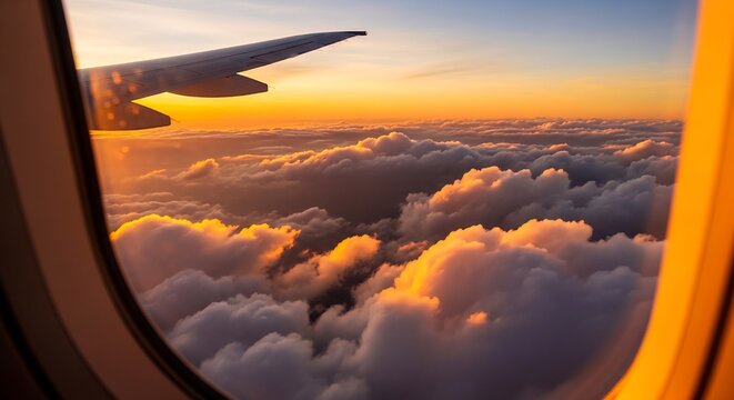 view from airplane window