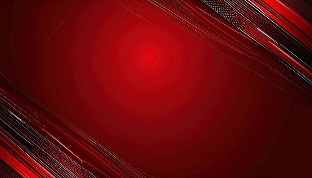 Abstract Red Gradient Background with Diagonal Light Streaks.