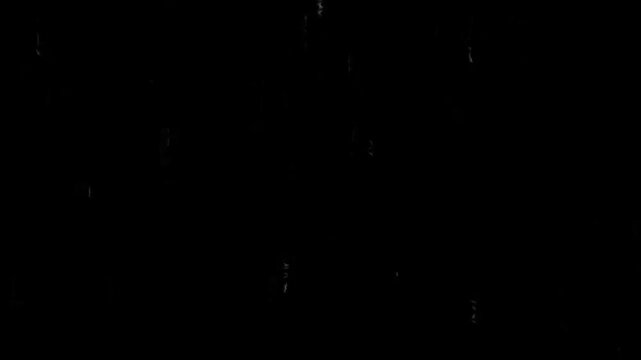 explosion with alpha channel motion graphics clip template with colorful lights animation. HD resolution with hyper realistic 4K black Background.