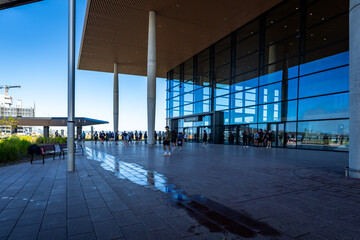 Departures Entrance at Western Sydney International Airport Terminal in Sydney NSW Australia © red.io