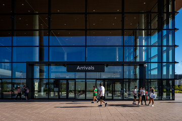 Arrivals Entrance at Western Sydney International Airport Terminal in Sydney NSW Australia © red.io