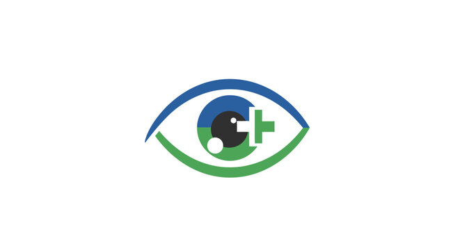 Medical Eye Logo Design Concept.