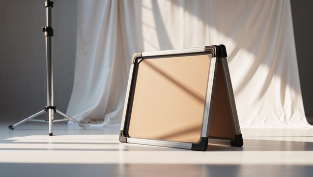 foldable magnetic knife dock with soft white backdrop