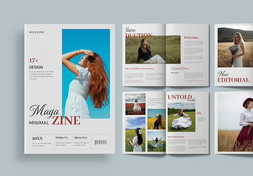 Minimal and Modern Magazine Layout