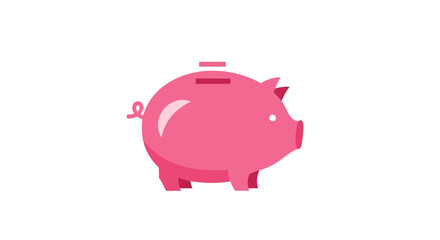 Pink Pig Piggy Bank Savings. © wen