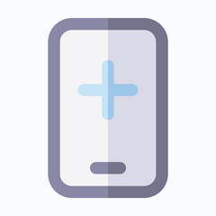 Obraz premium Health Care App Vector Icon, Medical Related Icon, Isolated Flat Style Vector Icon.