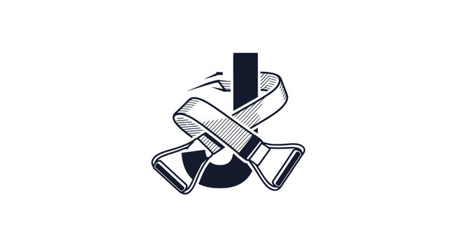 Martial Arts Belt Tied Around Vertical Pole Symbolizing Discipline and Achievement