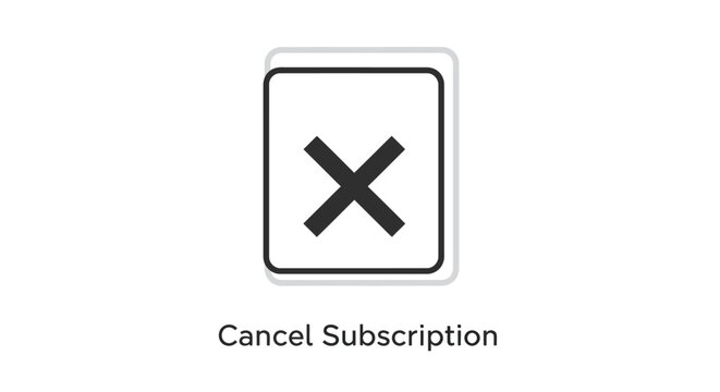 Cancel button with black x mark.
