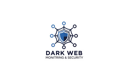 Dark Web Monitoring Security Logo Design. © Ndalepok