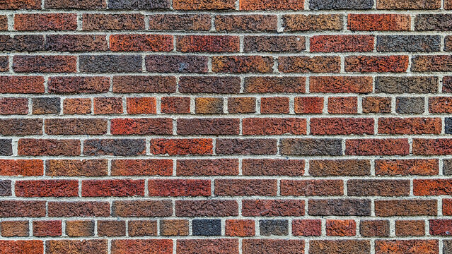 the old red brick wall