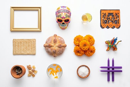 Day of the Dead ofrenda elements