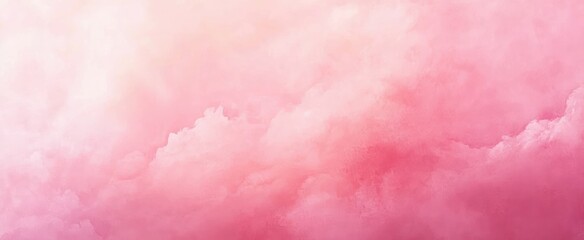 Fototapeta premium dreamy soft pink cloudscape gradient with fluffy pastel texture conveying calm and warmth