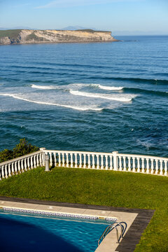 Villa or hotel with pool on the magnificent Cantabrian coast