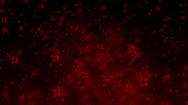 Red Energy Core Pulsing Reactor Abstract VJ Loop 4K Seamless