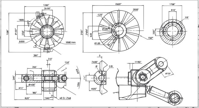Technical engineering of mechanical components and assemblies