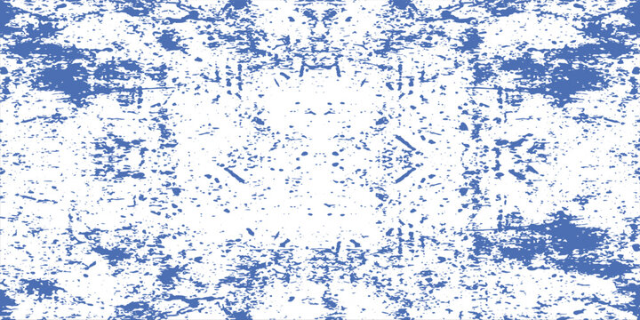 Abstract blue and white distressed newspaper texture with torn paper and scattered text fragments vector