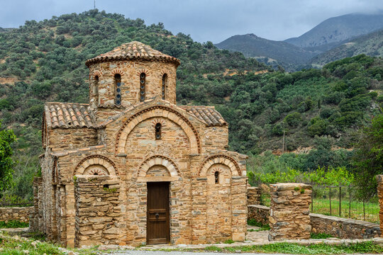 Ancient Panagia Church Landmark in Fodele, Crete