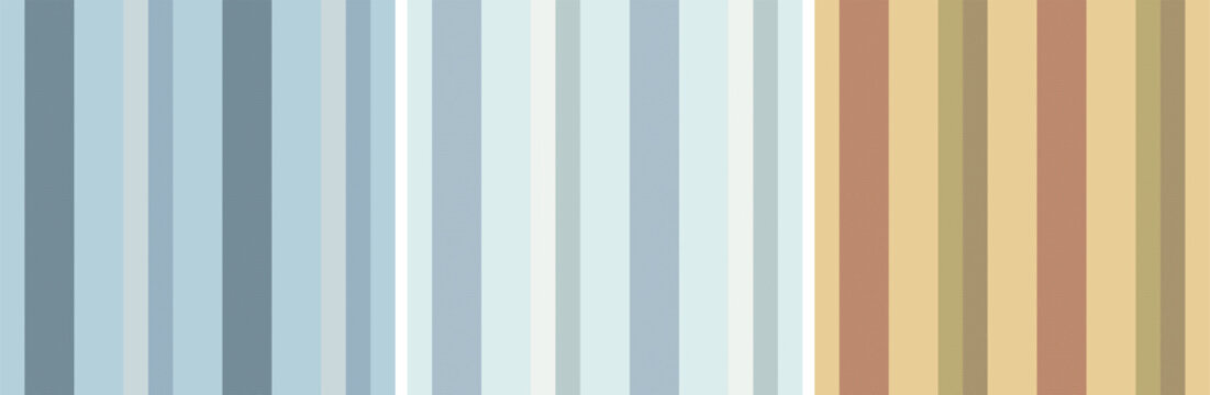 Herrinbone vertical stripes pattern set.fashion for textile design.colorful textured vertical retro stripes for dress or other summer textile print.