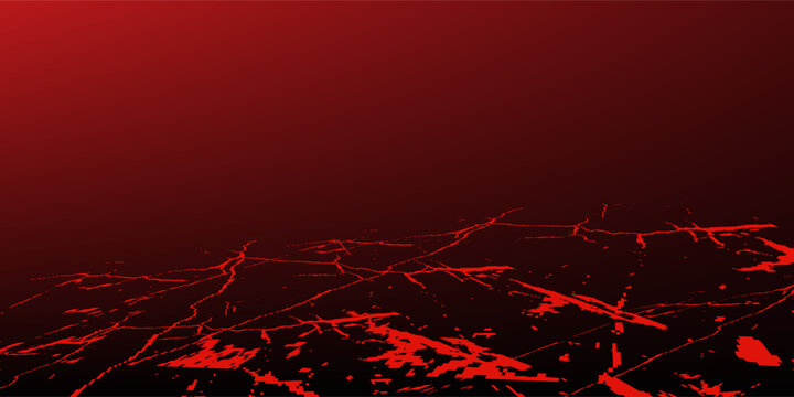 Panorama of a barren wasteland with cracked soil and barely visible sunlight amid an approaching sandstorm. Ecological problem concept. vector
