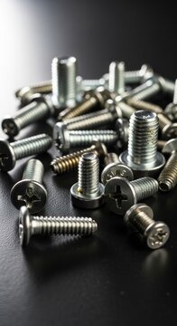 Pile of Various Metal Screws.