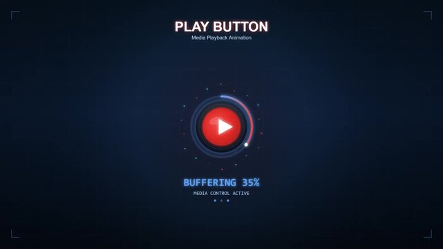 play button interface with red start button