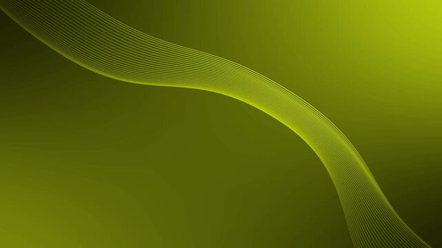 Flowing wave lines background animation, Elegant flowing curved lines forming a smooth wave animated
