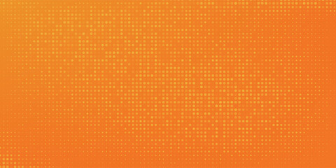 Obraz premium Abstract orange financial technology background, network pixel elements. Abstract science, technology and business background.
