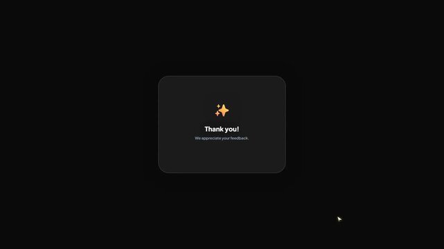 Luxury brand style feedback survey with gold star ratings and testimonial input on dark background