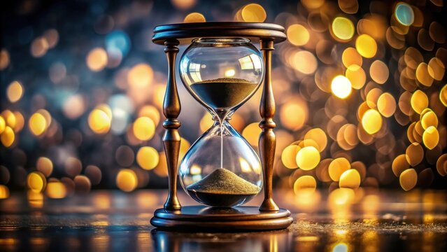 A realistic photo of Time is precious
