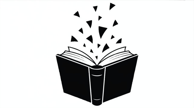 open book with pages flying out in all directions  knowledge and learning concept