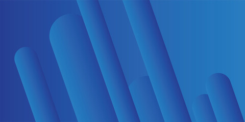 Fototapeta premium Abstract blue background with diagonal lines. Dynamic shapes composition. Vector illustration