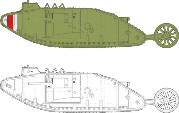 british_mark1_heavy_tank_side_view_set.eps