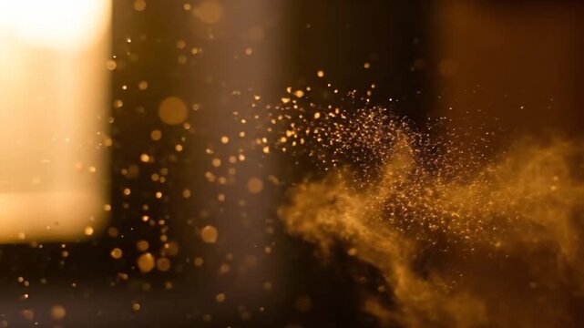 Dust Particles Floating in Air - A Macro View of Indoor Air Quality.