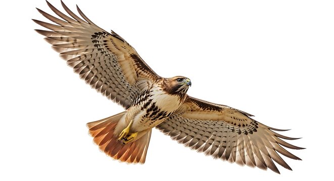 Brown eagle bird flying in the sky