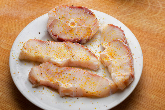 Raw shark fish meat