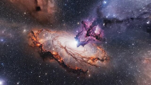 Swirling Galactic Nebula of Cosmic Stardust