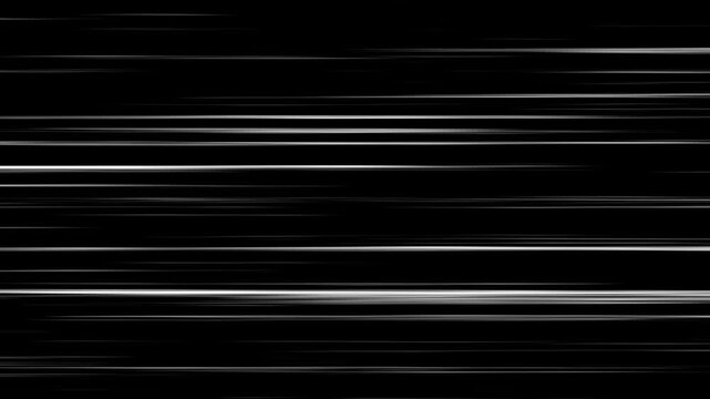 Black anime background, manga speed line motion backgrounds Anime Horizontal Speed Lines. Seamless recurring speed line background with alpha channel 4k