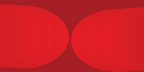 Obraz premium Abstract red background with overlapping semi-circle curves and vibrant gradient eps10