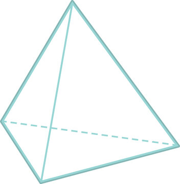 Three‑dimensional triangular‑base geometric pyramid illustration