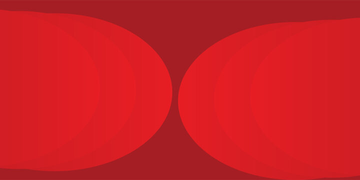 Abstract red background with overlapping semi-circle curves and vibrant gradient eps10