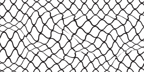 Mesh texture for fishing nets. Seamless pattern for sportswear or soccer goal, volleyball net, basketball hoop, hockey, athletics. Abstract net white background for sports. eps 10 © Rania