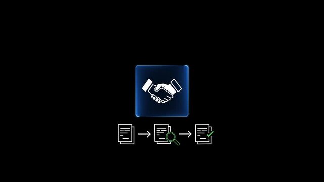 Procurement process management, Digital and paper document approval, contract verification, supplier negotiation, and business purchasing operations using laptop and paper in office environment.4k