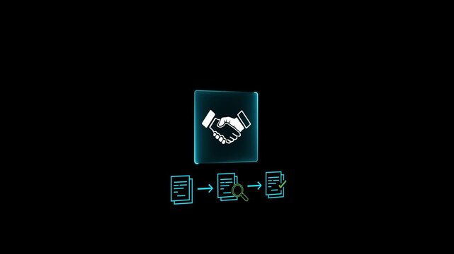 Procurement process management, Digital and paper document approval, contract verification, supplier negotiation, and business purchasing operations using laptop and paper in office environment.4k