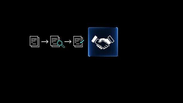 Procurement process management,Digital and paper document approval,contract verification, supplier negotiation,and business purchasing operations using laptop and paper in office environment.4K video.